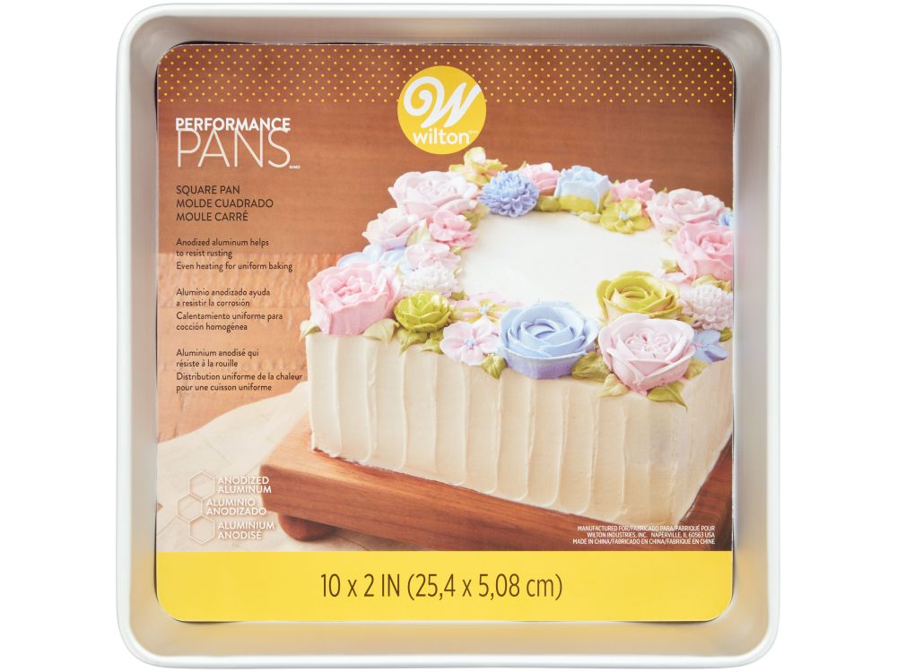 Forma aluminiowa kwadratowa do pieczenia - Wilton - 25 x 25 cm