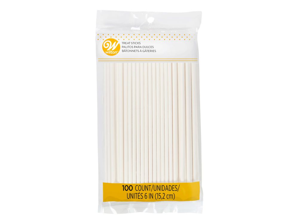 Paper lollipop sticks - Wilton - 15 cm, 100 pcs.