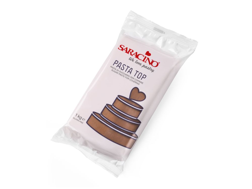 Modelling paste for covering Pasta Top - Saracino - Brown, 1 kg