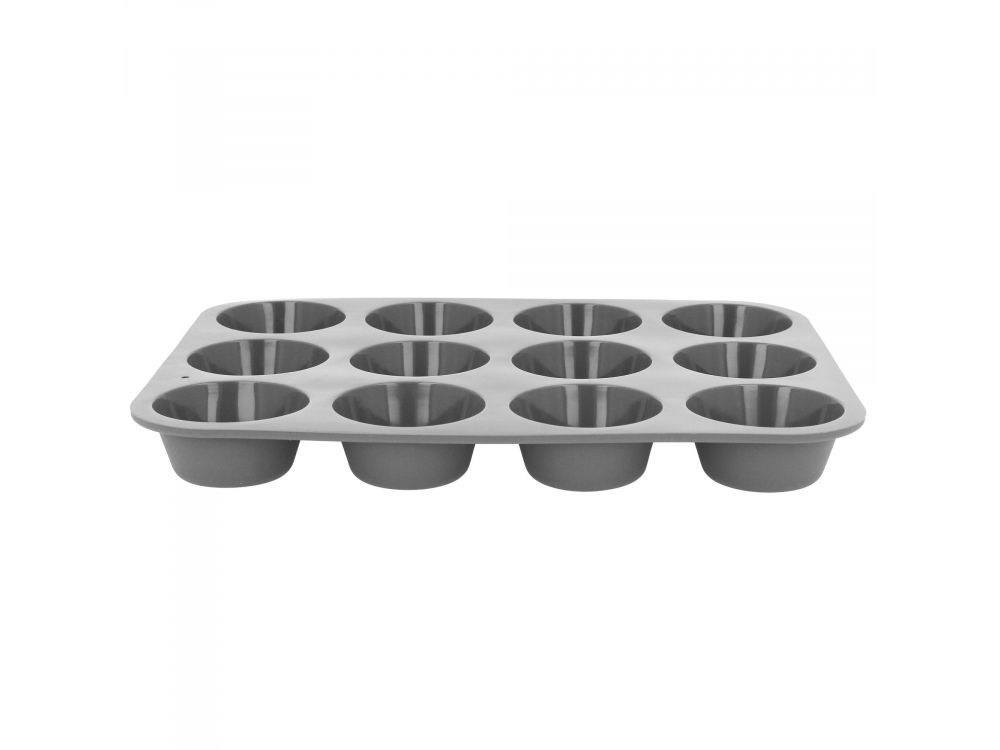 Muffin baking mould - silicone, 12 slots
