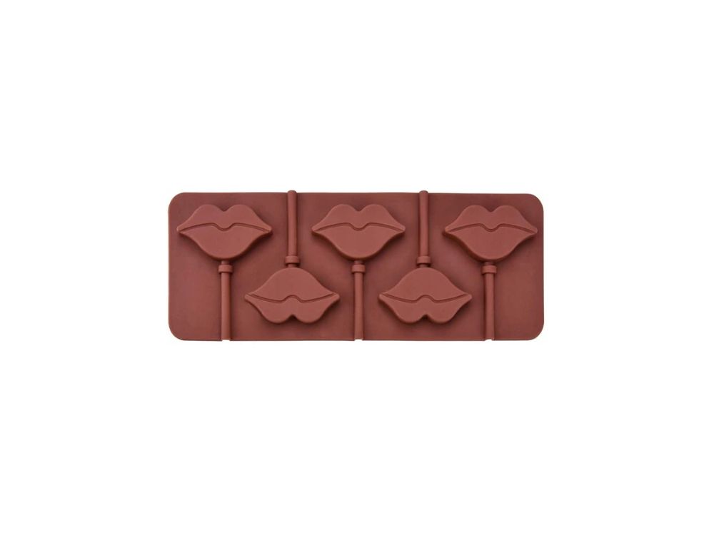 Forma silikonowa do lizaków i czekoladek - Usta