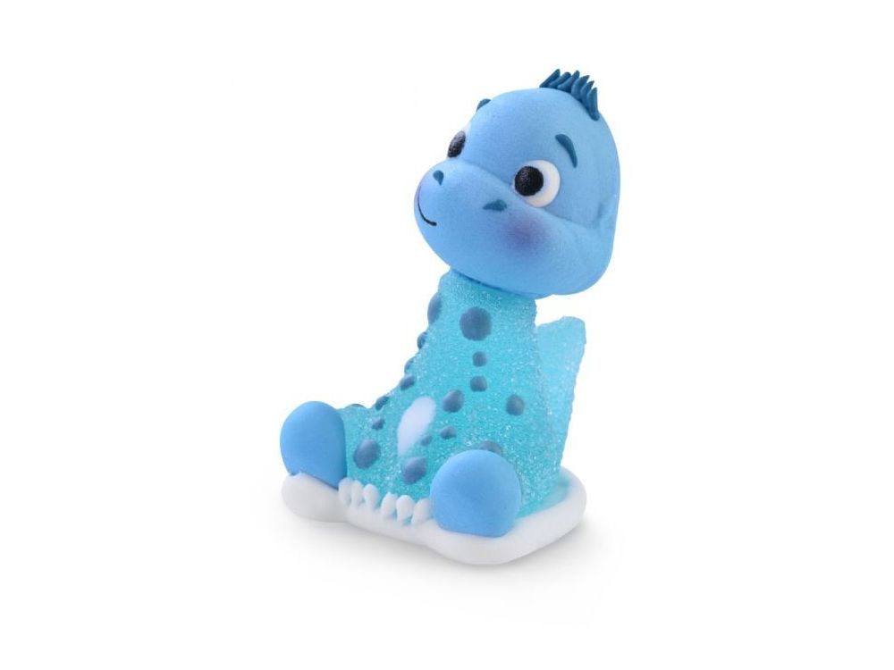 Dinosaur Brachiosaurus sugar figurine - Modecor - blue, 6,5 cm