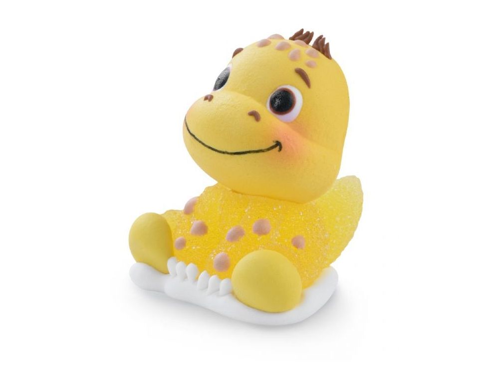 Figurka cukrowa Dinozaur Diplodok - Modecor - żółty, 5,3 cm