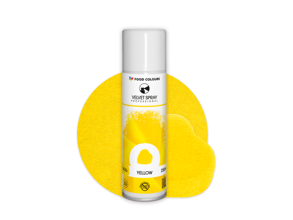 Velvet Spray - Food Colours - yellow, 250 ml