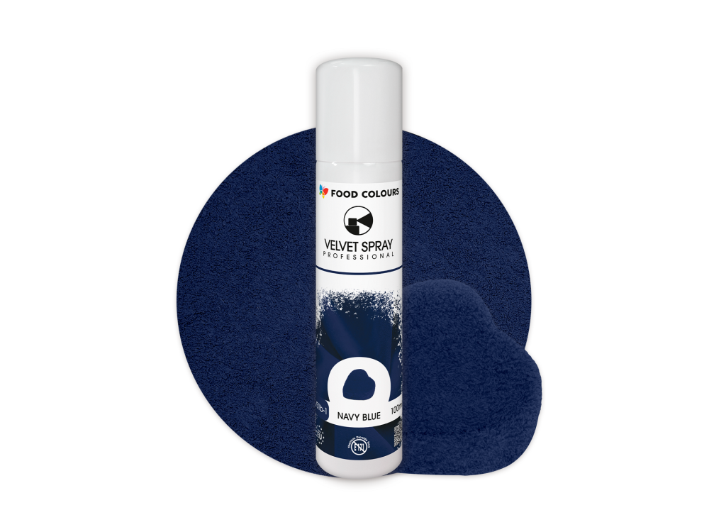 Zamsz w sprayu Velvet Spray - Food Colours - granatowy, 100 ml