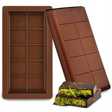 Silicone mold for Dubai chocolate - 25 x 13,5 x 2,1 cm