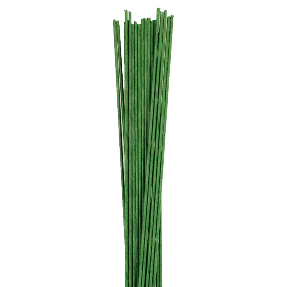 Druciki florystyczne - Culpitt - ciemna zieleń, 1,02 mm, 20 szt.