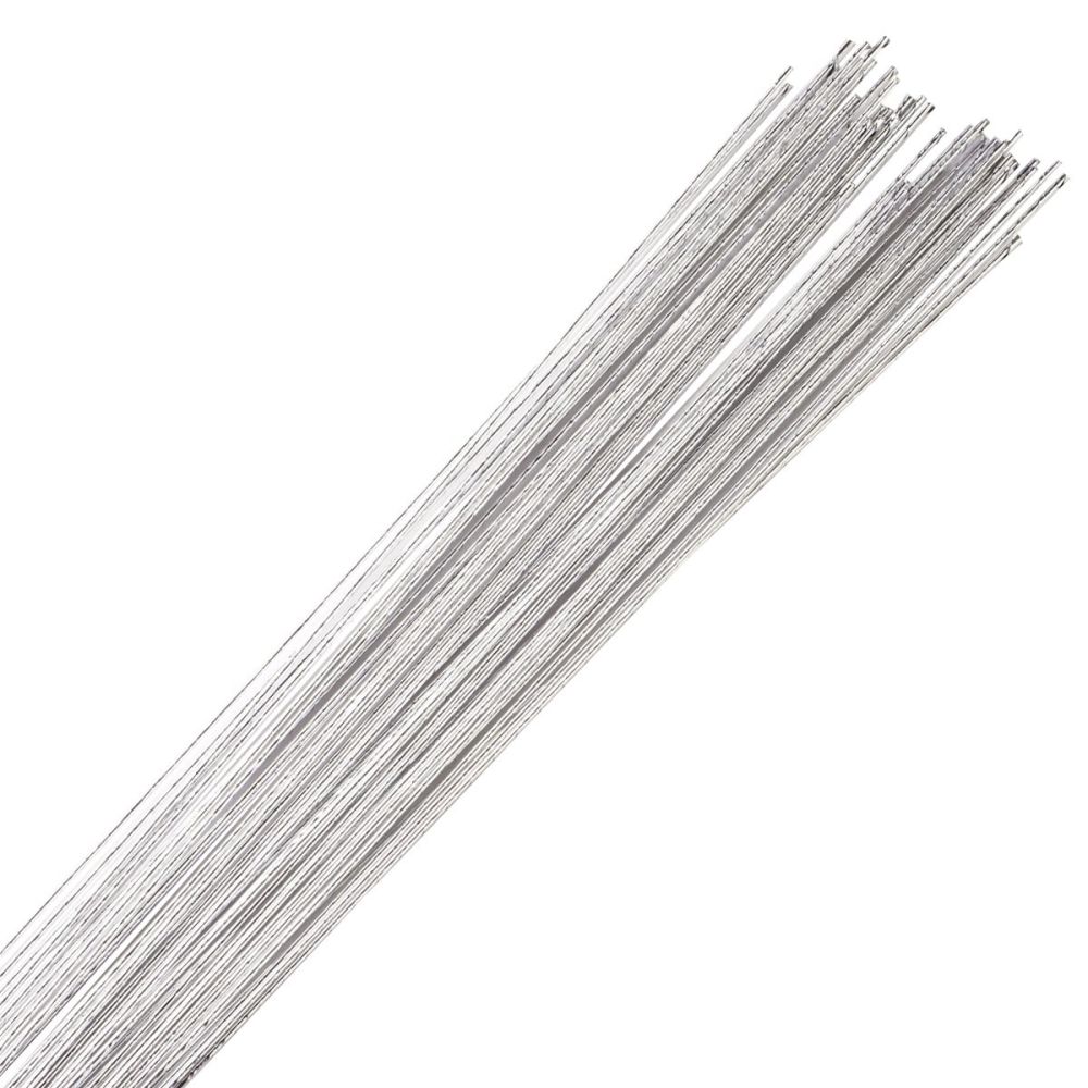 Druciki florystyczne - Culpitt - srebrne, 0,5 mm, 50 szt.