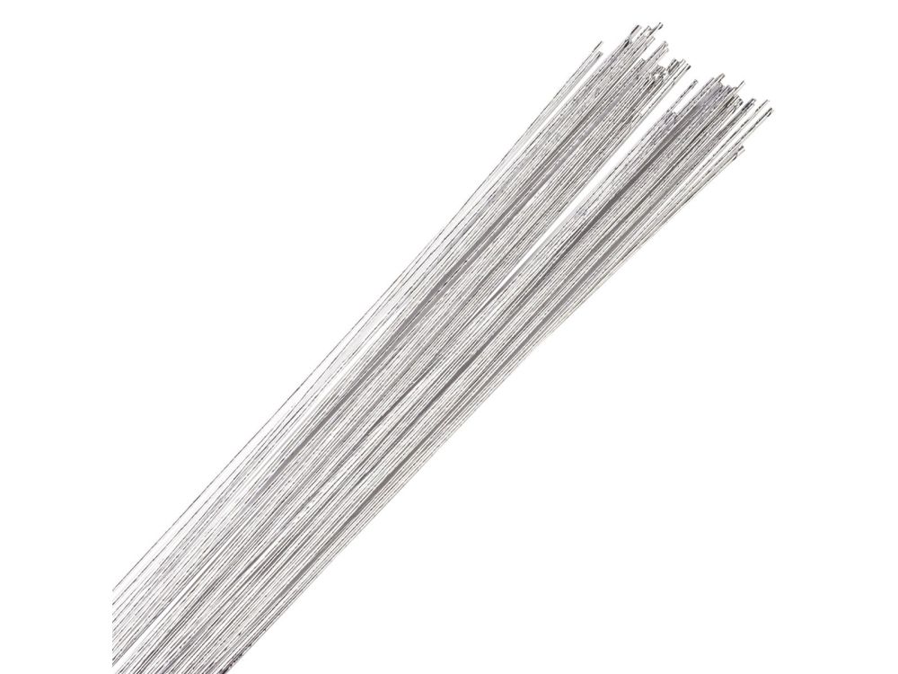 Floristic wires - Culpitt - silver, 0,5 mm, 50 pcs.