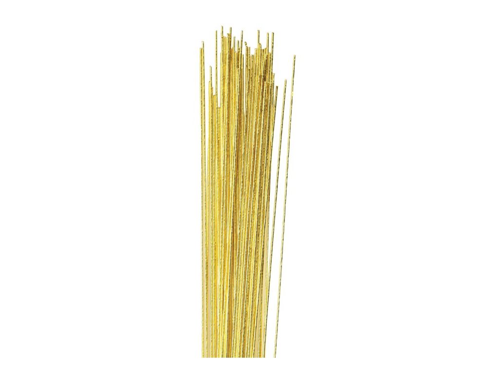 Floristic wires - Culpitt - gold, 0,5 mm, 50 pcs.