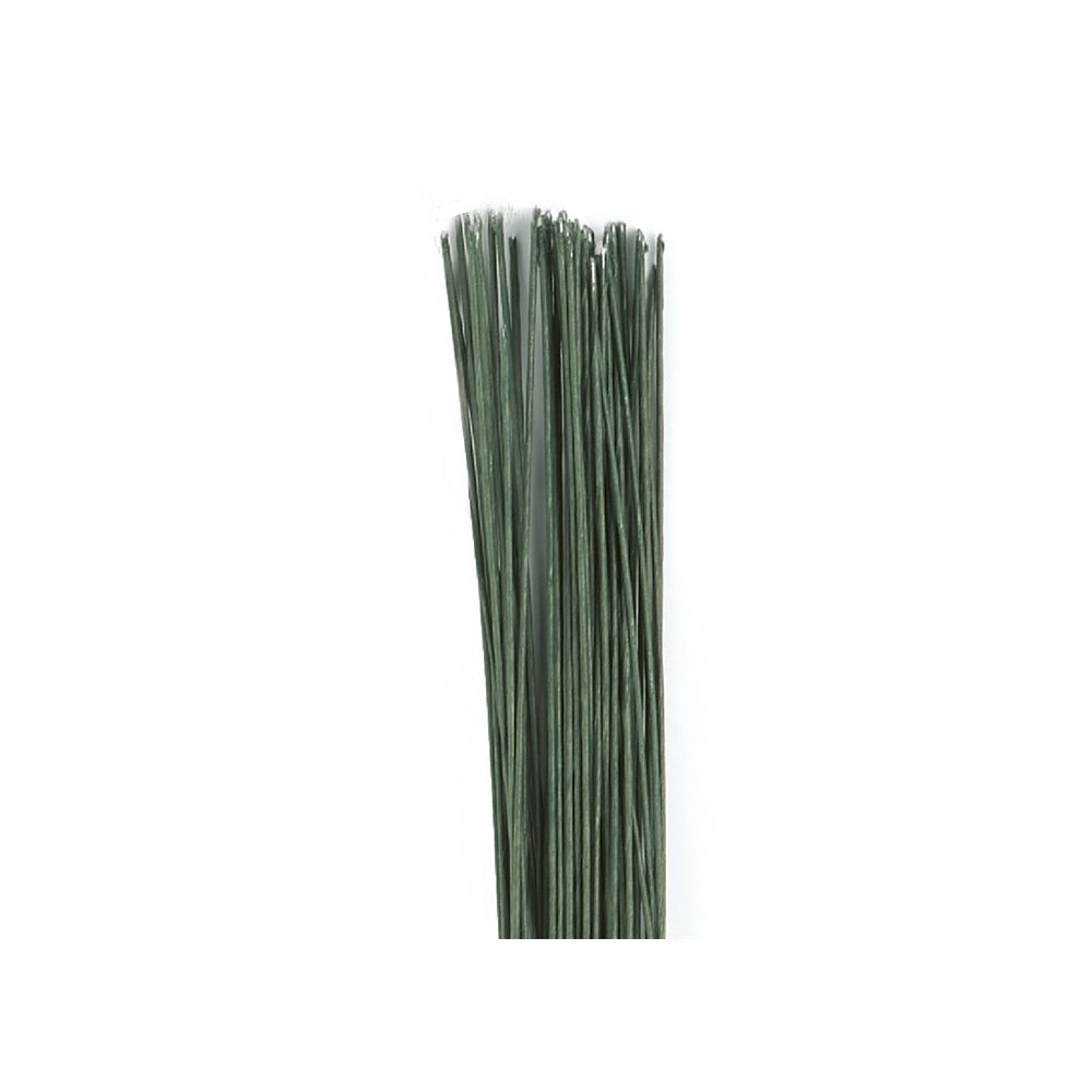 Druciki florystyczne - Culpitt - ciemna zieleń, 0,25 mm, 50 szt.