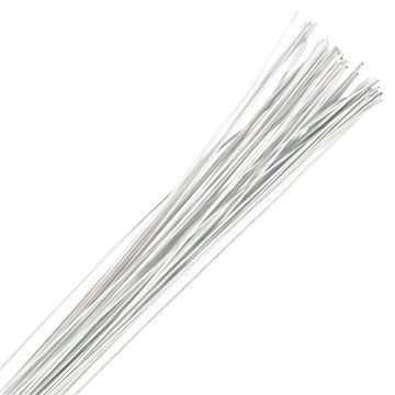Druciki florystyczne - Culpitt - białe, 0,6 mm, 20 szt.