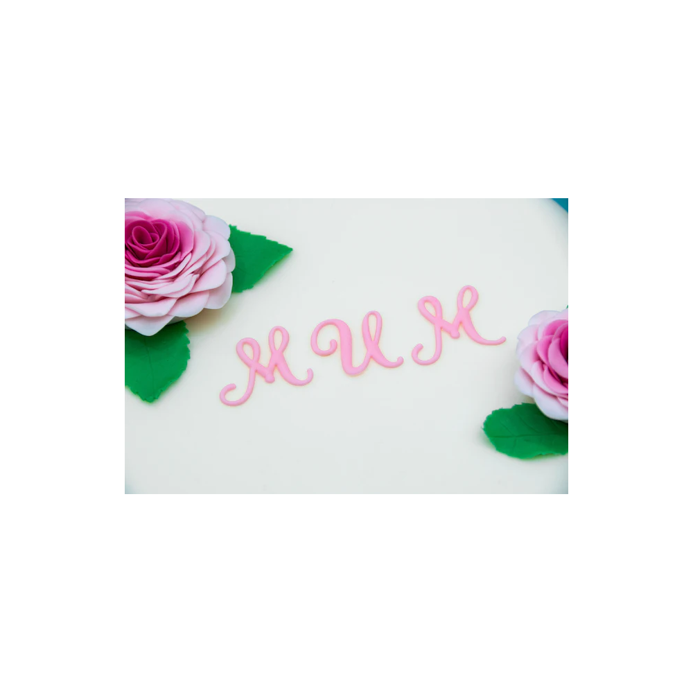 Swirly Cutter Set – FMM – Uppercase Letters and Numbers