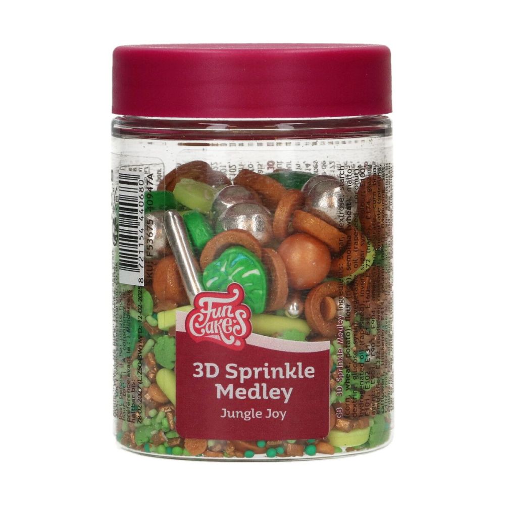 Posypka cukrowa - FunCakes - Jungle Joy, 70 g