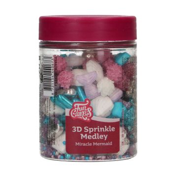 3D Sprinkle Medley - FunCakes - Miracle Mermaid, 70 g