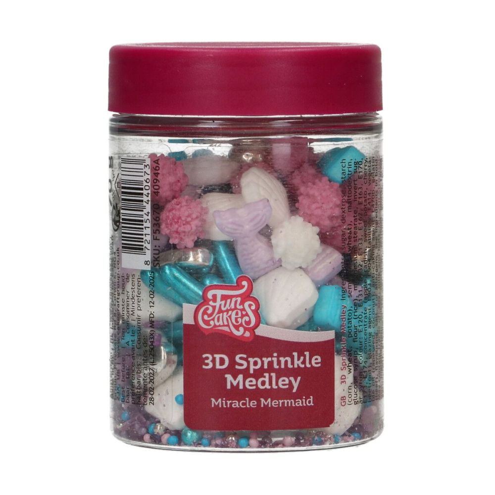Posypka cukrowa - FunCakes - Miracle Mermaid, 70 g