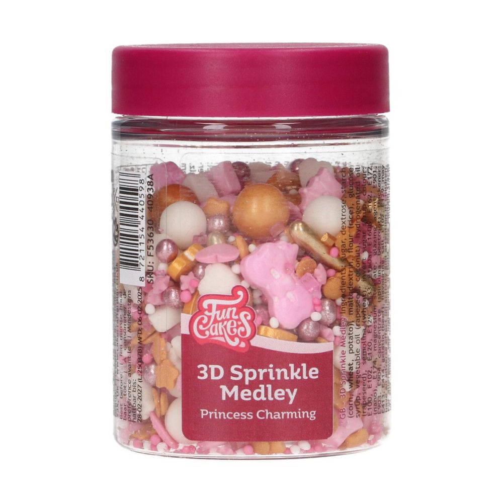 Posypka cukrowa - FunCakes - Princess Charming, 70 g