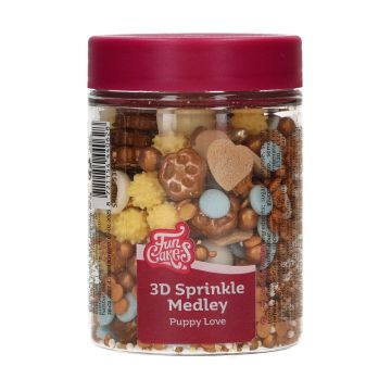 3D Sprinkle Medley - FunCakes - Puppy Love, 70 g