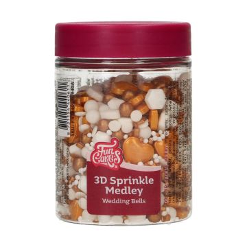 Posypka cukrowa - FunCakes - Wedding Bells, 70 g