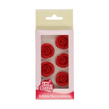 Edible decorations - FunCakes - roses, 6 pcs.