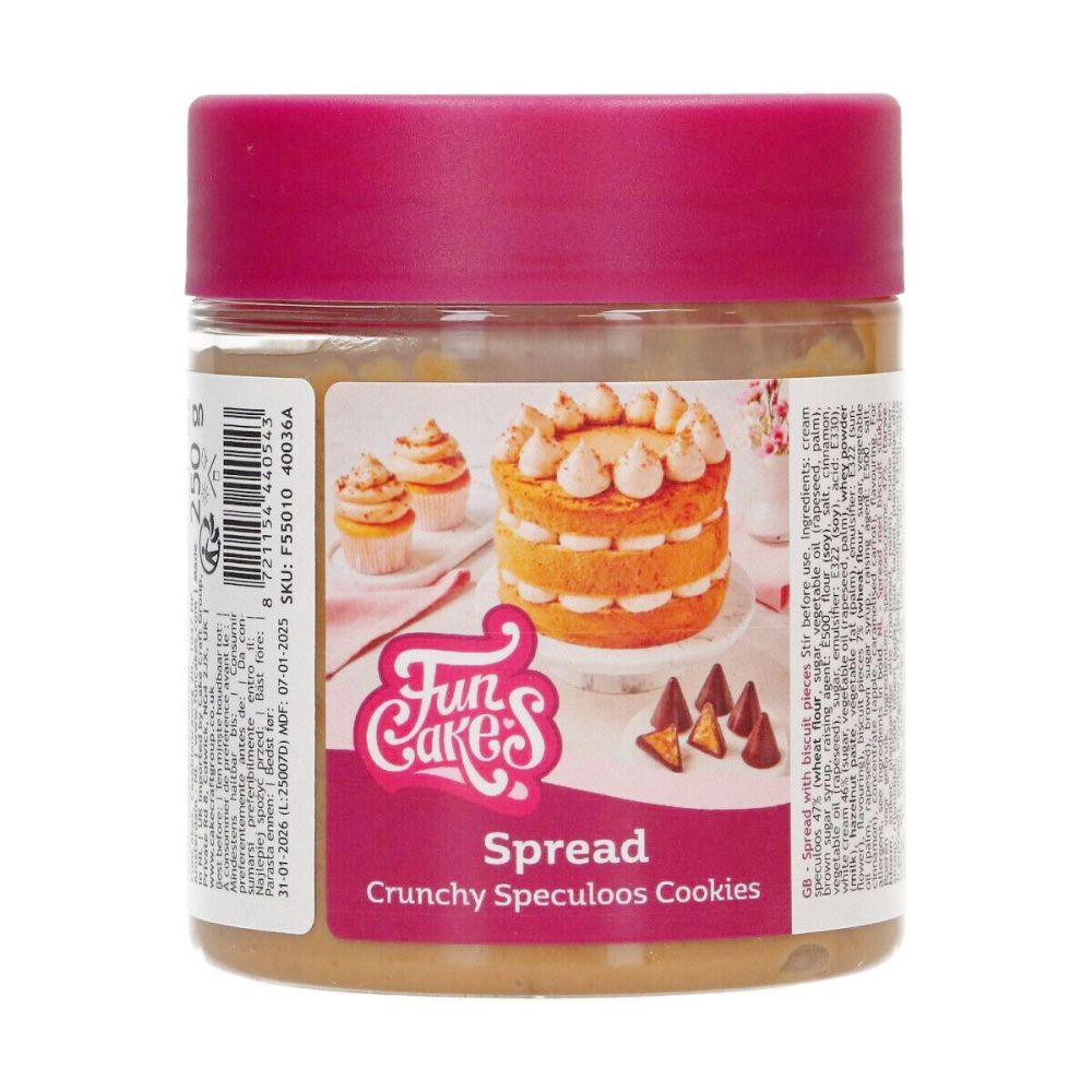Spread - FunCakes - Crunchy Speculoos Cookies, 250 g