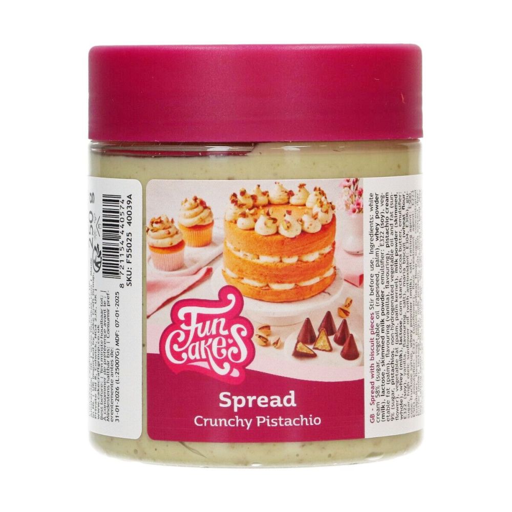 Spread - FunCakes - Crunchy Pistachio, 250 g