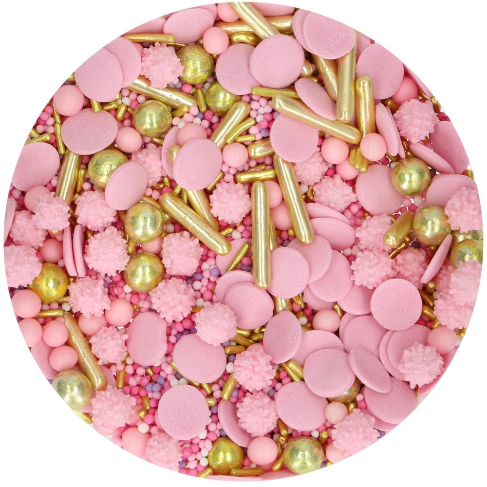 Posypka cukrowa - FunCakes - Glamour Pink, 65 g