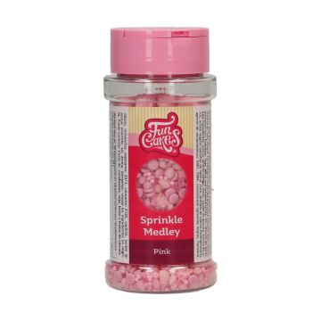 Sprinkle Medley - FunCakes - Pink, 70 g
