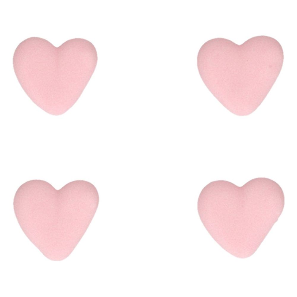 Sugar decorations - FunCakes - pink hearts, 8 pcs