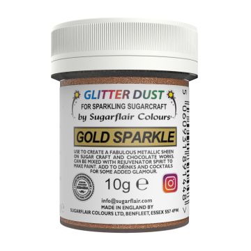 Edible Lustre - Sugarflair - Gold Sparkle, 10 g
