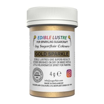 Edible Lustre - Sugarflair - Gold Sparkle, 4 g