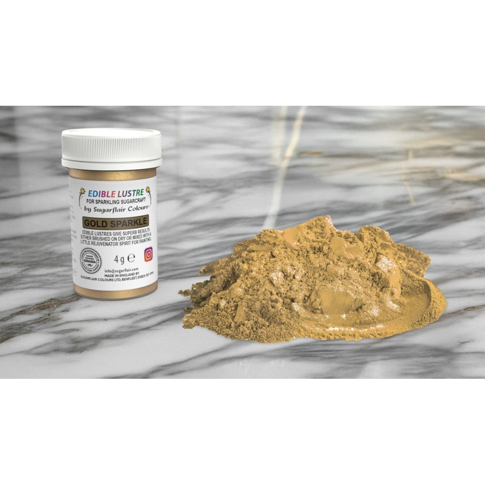 Edible Lustre - Sugarflair - Gold Sparkle, 4 g