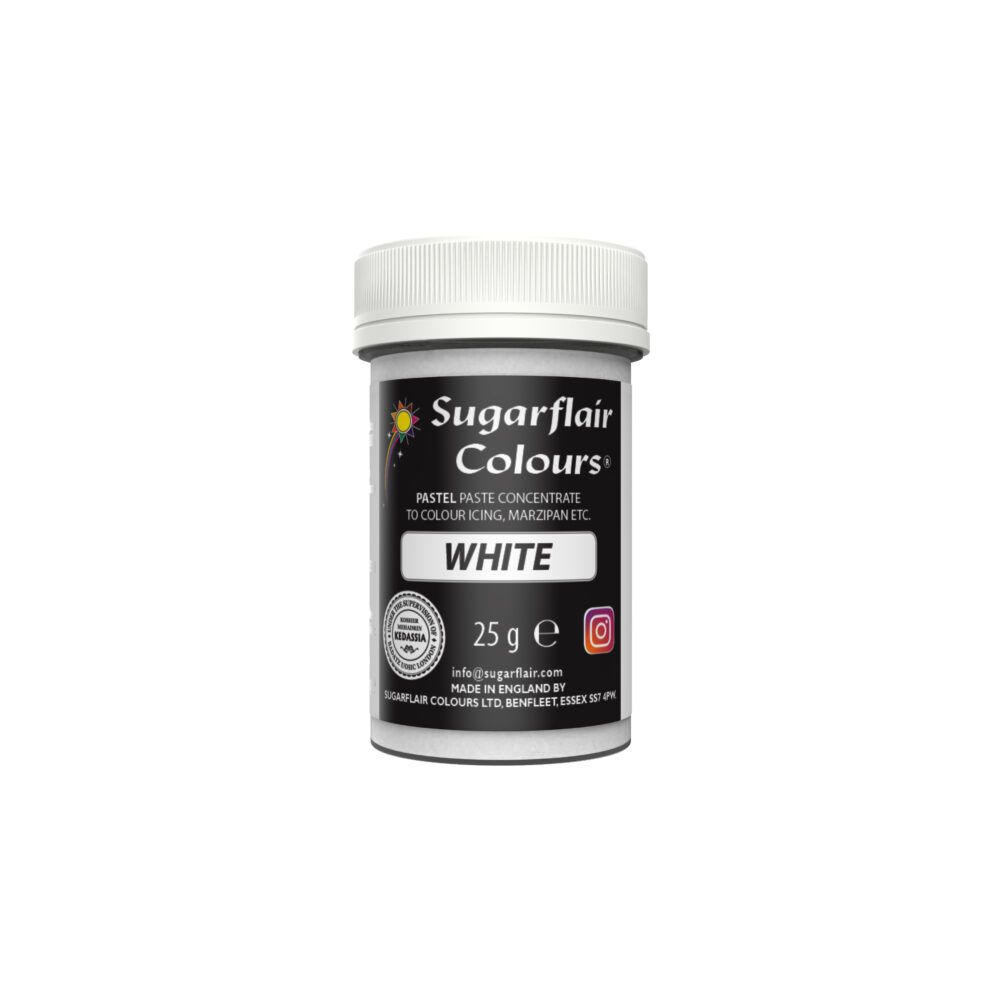 Paste colour - Sugarflair - pastel white, 25 g