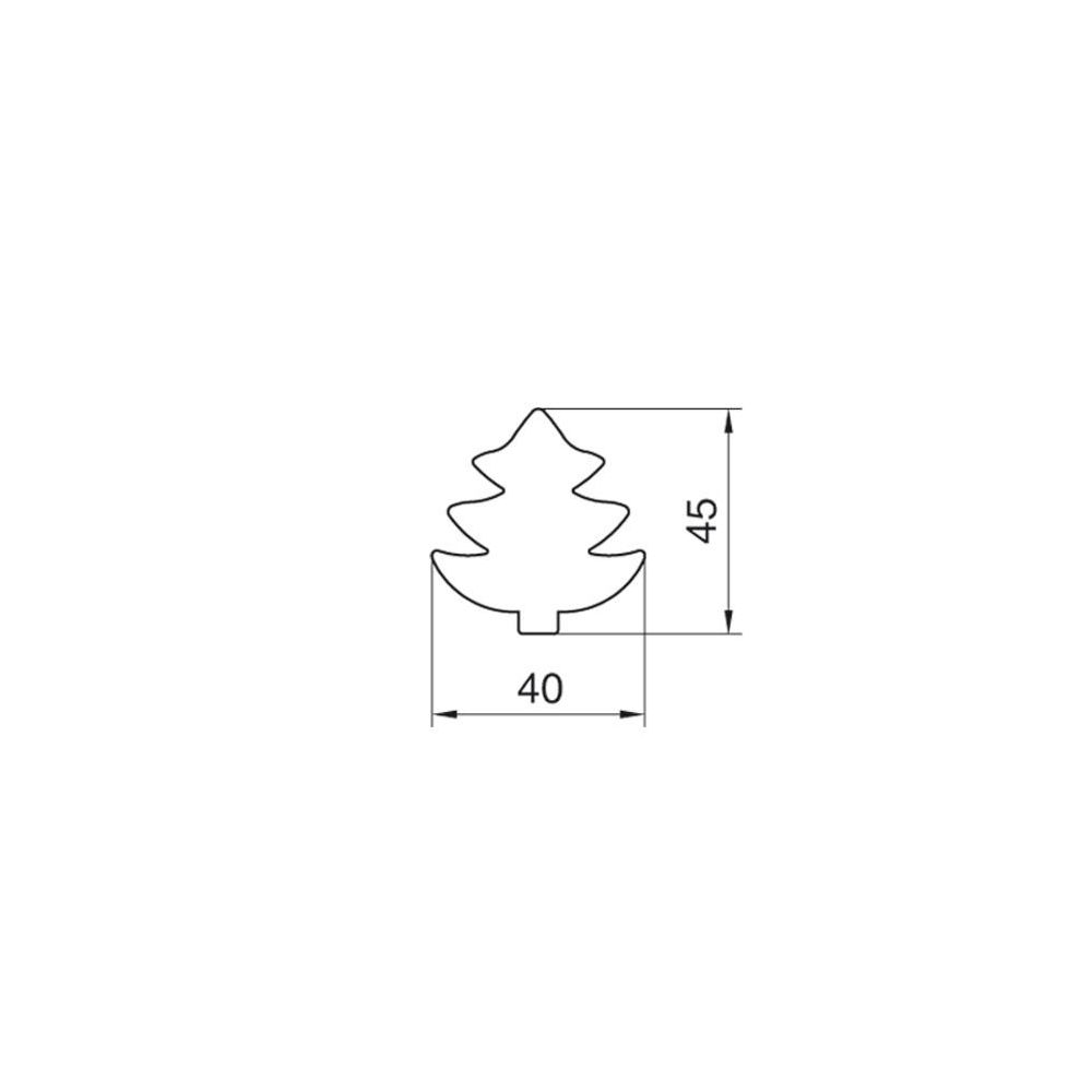 Cookies cutter - Smolik - fir, 4,5 cm