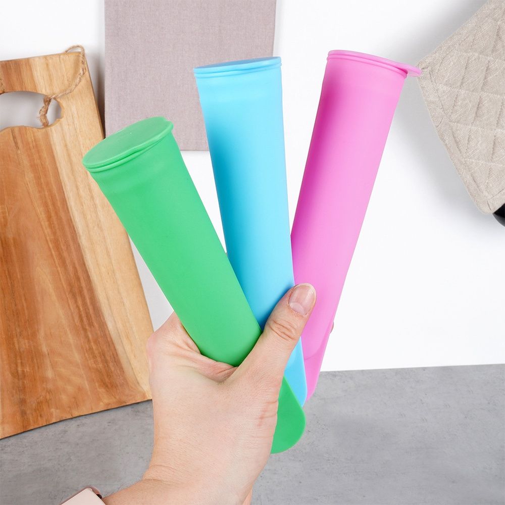 Silicone ice cream molds - Excellent Houseware - 19,5 cm, 3 pcs.