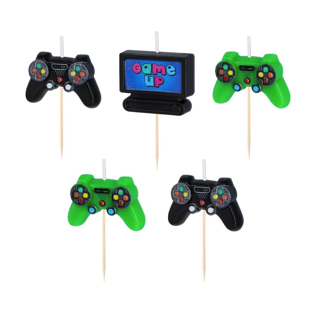 Świeczki urodzinowe Game - 5 szt.