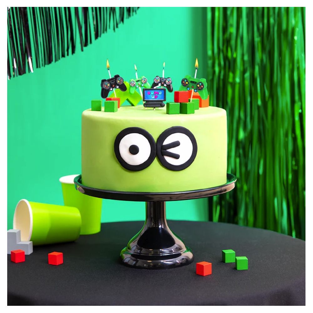 Game-themed birthday candles - 5 pcs.