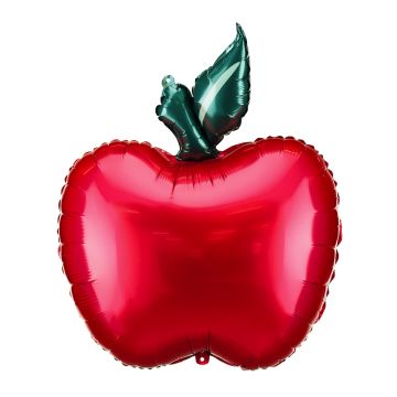 Foil balloon Apple - PartyDeco - red, 57 x 69 cm