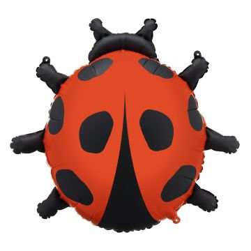Balon foliowy Biedronka - PartyDeco - czerwony, 85 x 83 cm