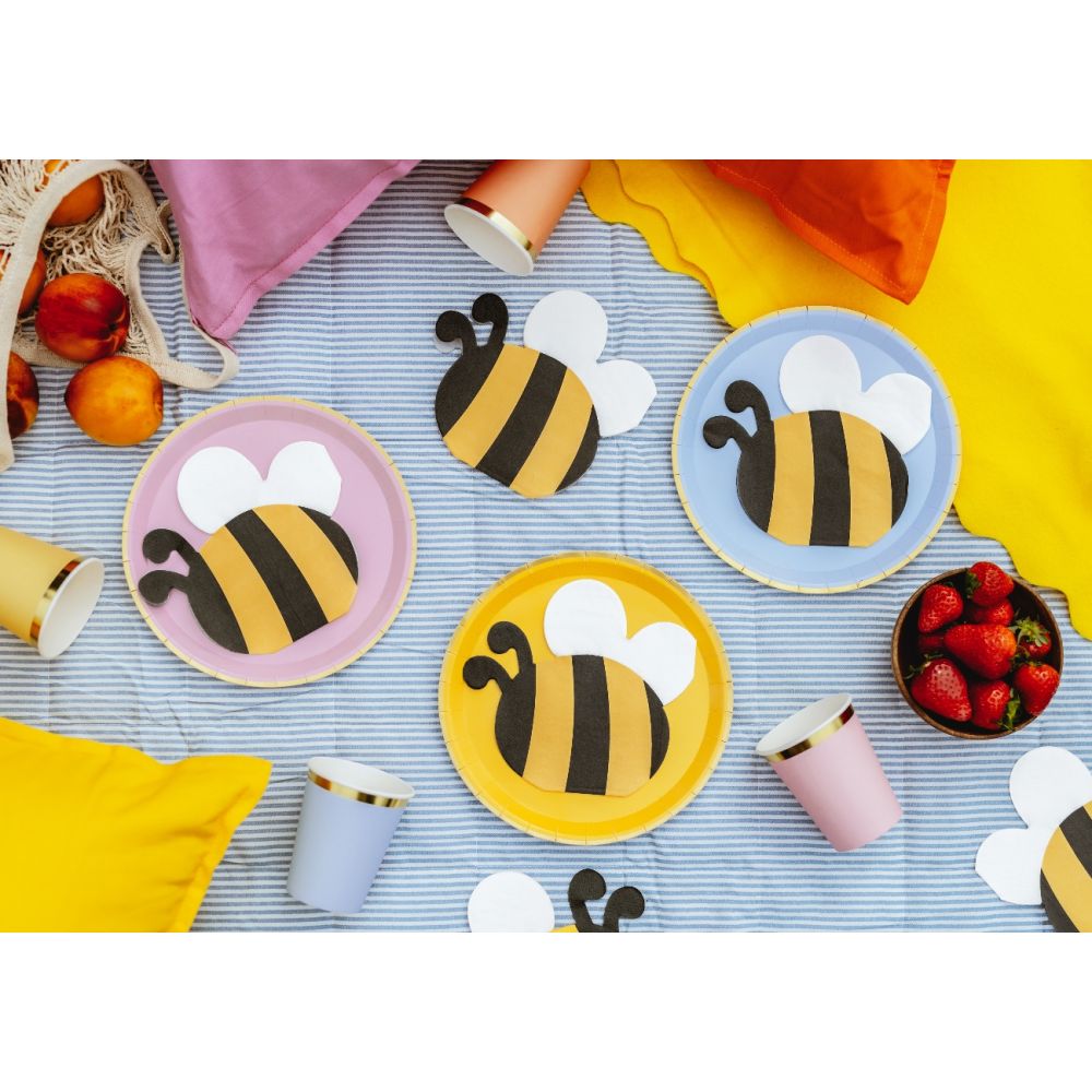 Paper napkins Bee - PartyDeco - 12 pcs.