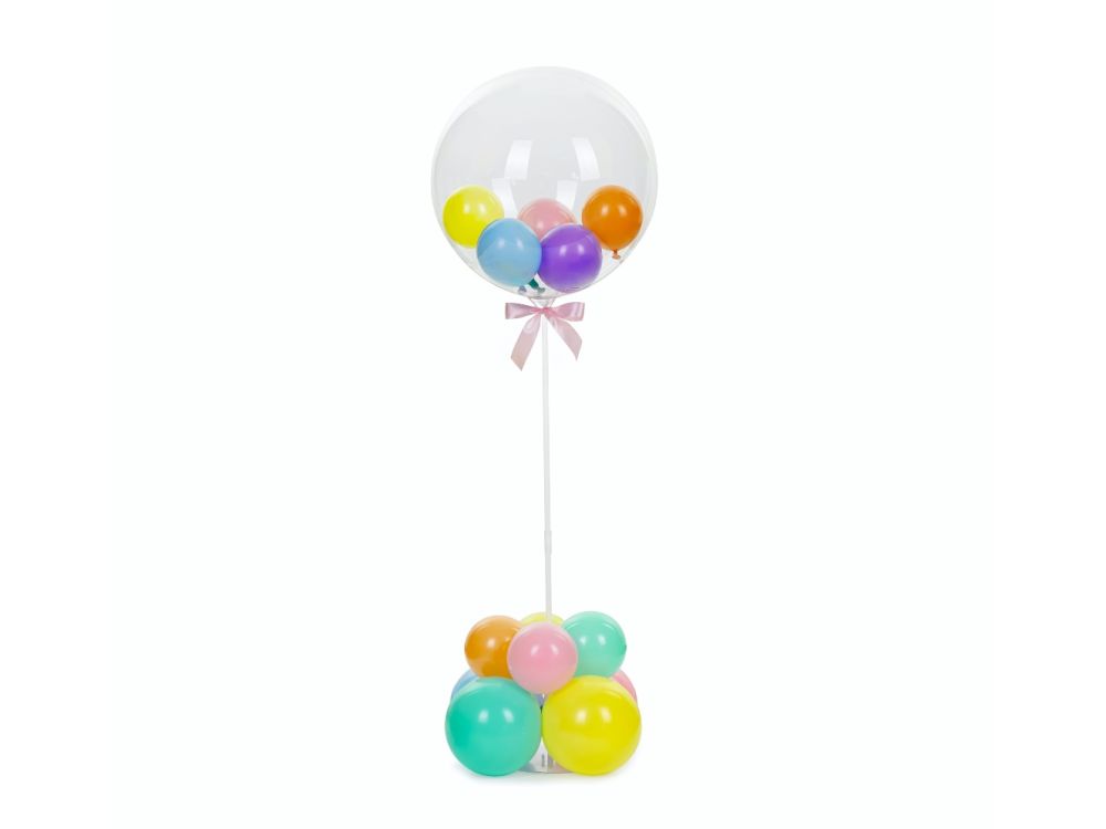 Balloon stand - PartyDeco - white, 72 cm