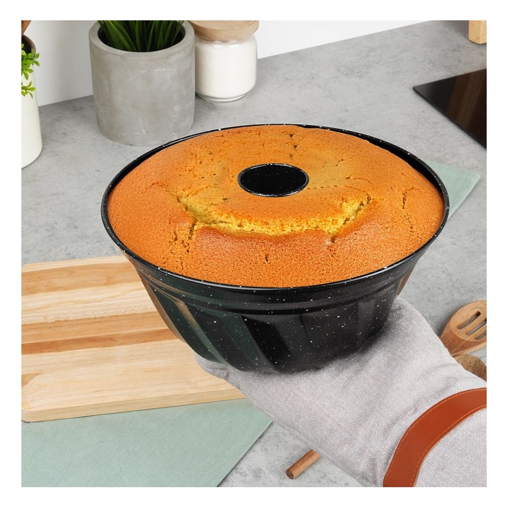 Forma granitowa do pieczenia babki z kominem - Vilde - 24,5 cm