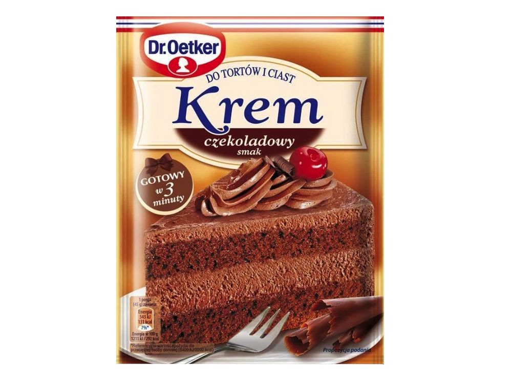 Cream for cakes - Dr. Oetker - chocolate, 127 g