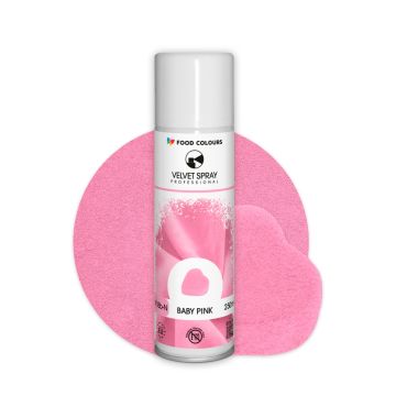 Zamsz w sprayu Velvet Spray - Food Colours - jasny różowy, 250 ml