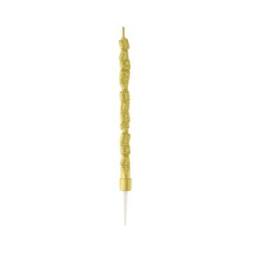 Birthday candle Happy Birthday - GoDan - gold