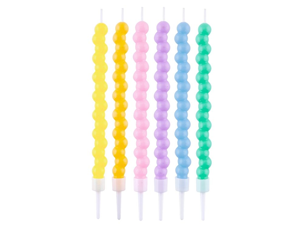 Birthday candles Macaroons - GoDan - 6 pcs.