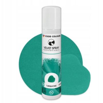 Zamsz w sprayu Velvet Spray - Food Colours - turkusowy, 100 ml
