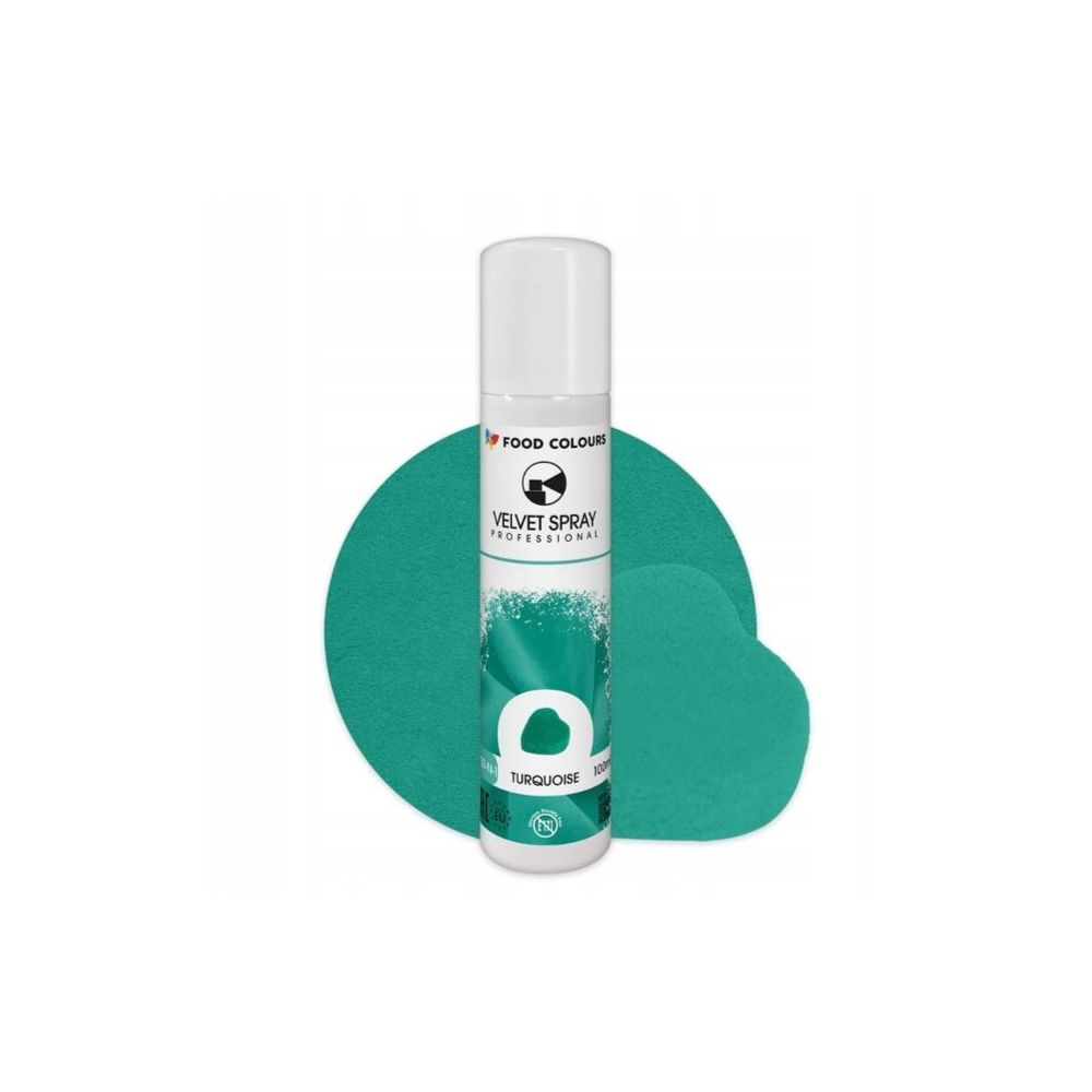Velvet Spray - Food Colours - turquoise, 100 ml