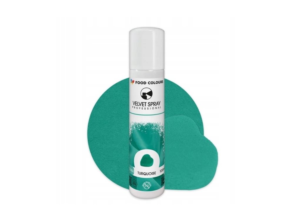 Velvet Spray - Food Colours - turquoise, 100 ml