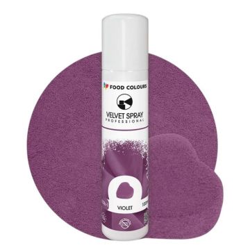 Zamsz w sprayu Velvet Spray - Food Colours - fioletowy, 100 ml